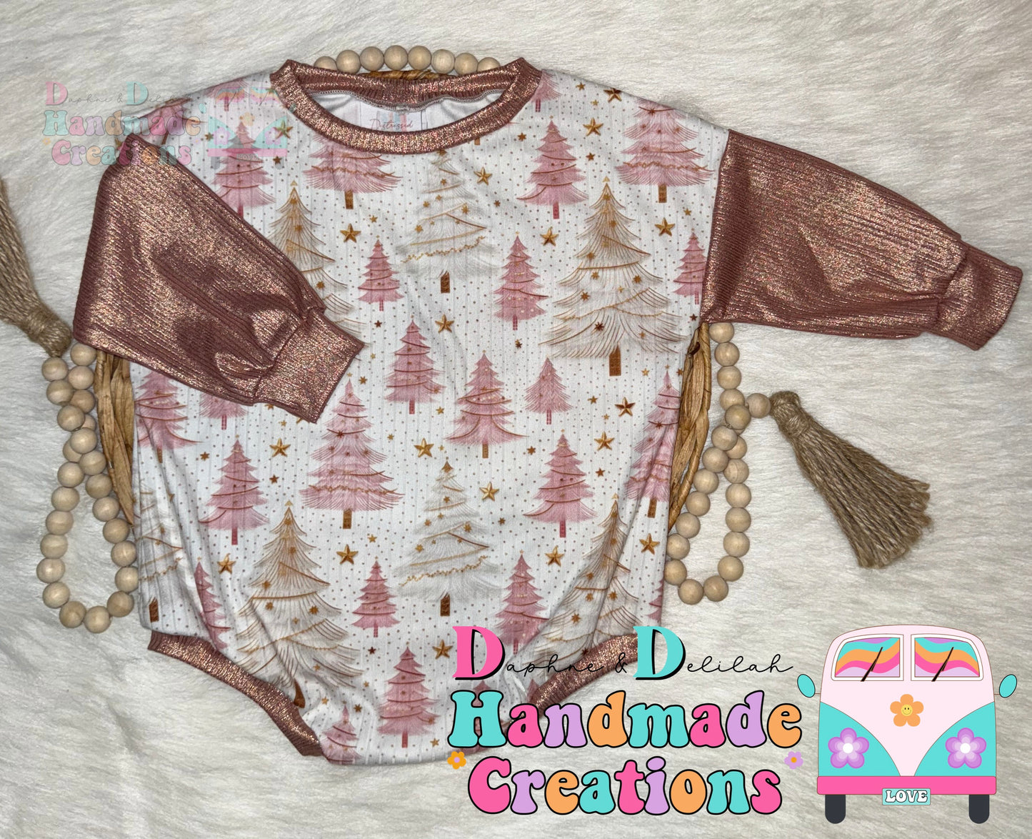 Pink & Gold Oversized Rompers