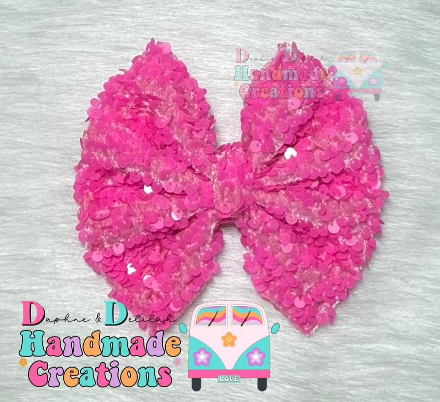 Neon Pink Sequins