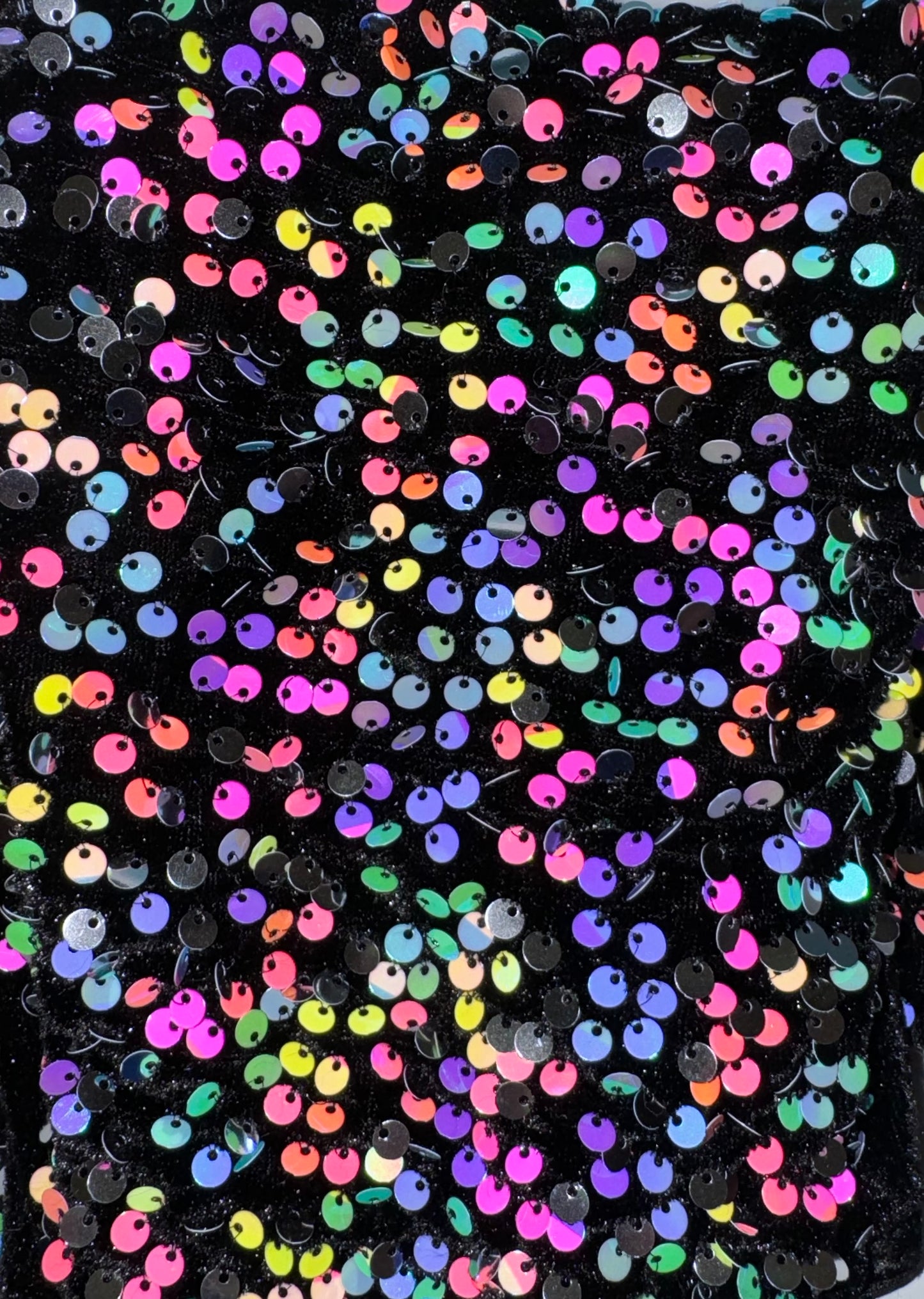 Black Rainbow Sequins