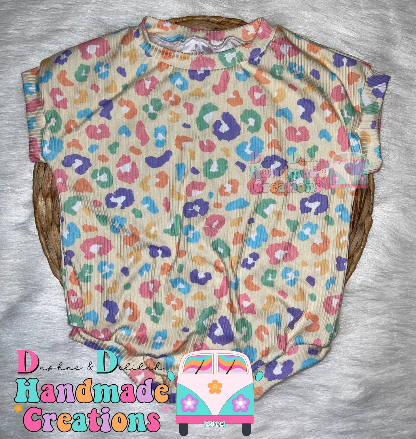 Easter Cheetah Oversized Rompers