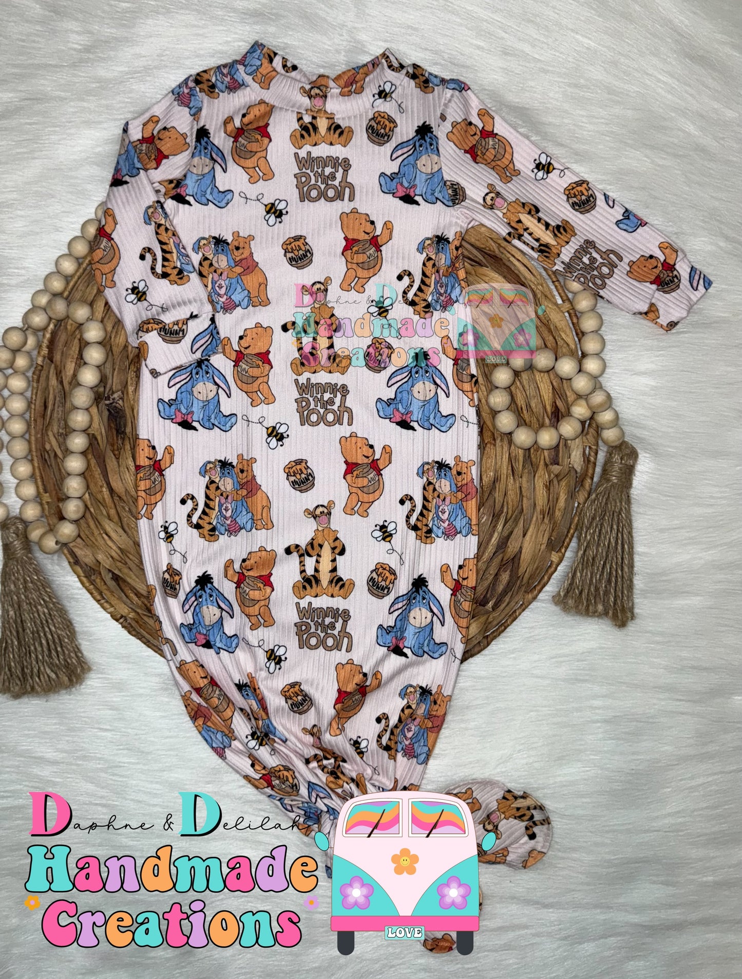 Winnie The Pooh Baby Gown (EXCLUSIVE Print)