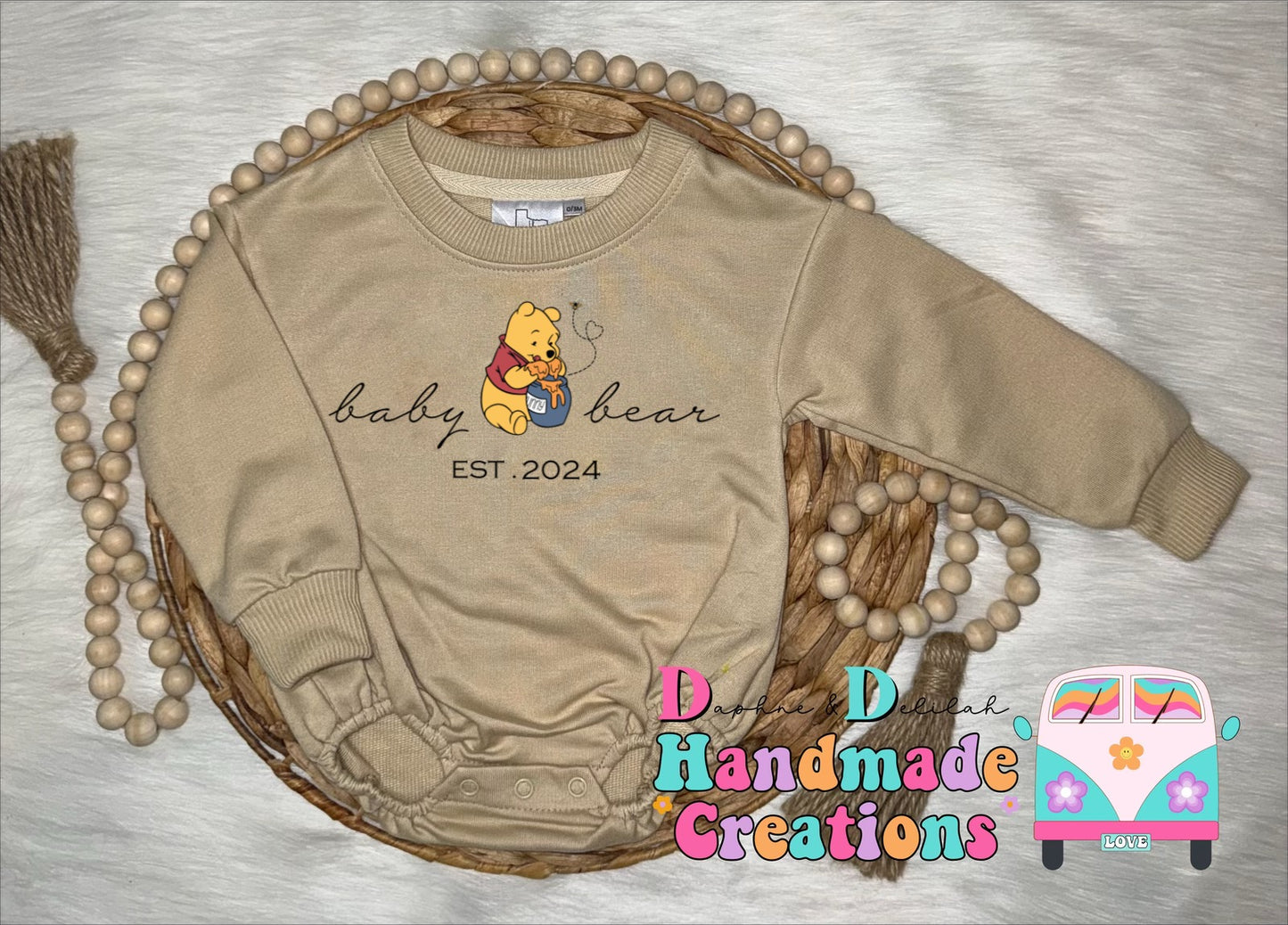 Baby Bear 2024 Sweater Romper 🤎 (3 Colors)