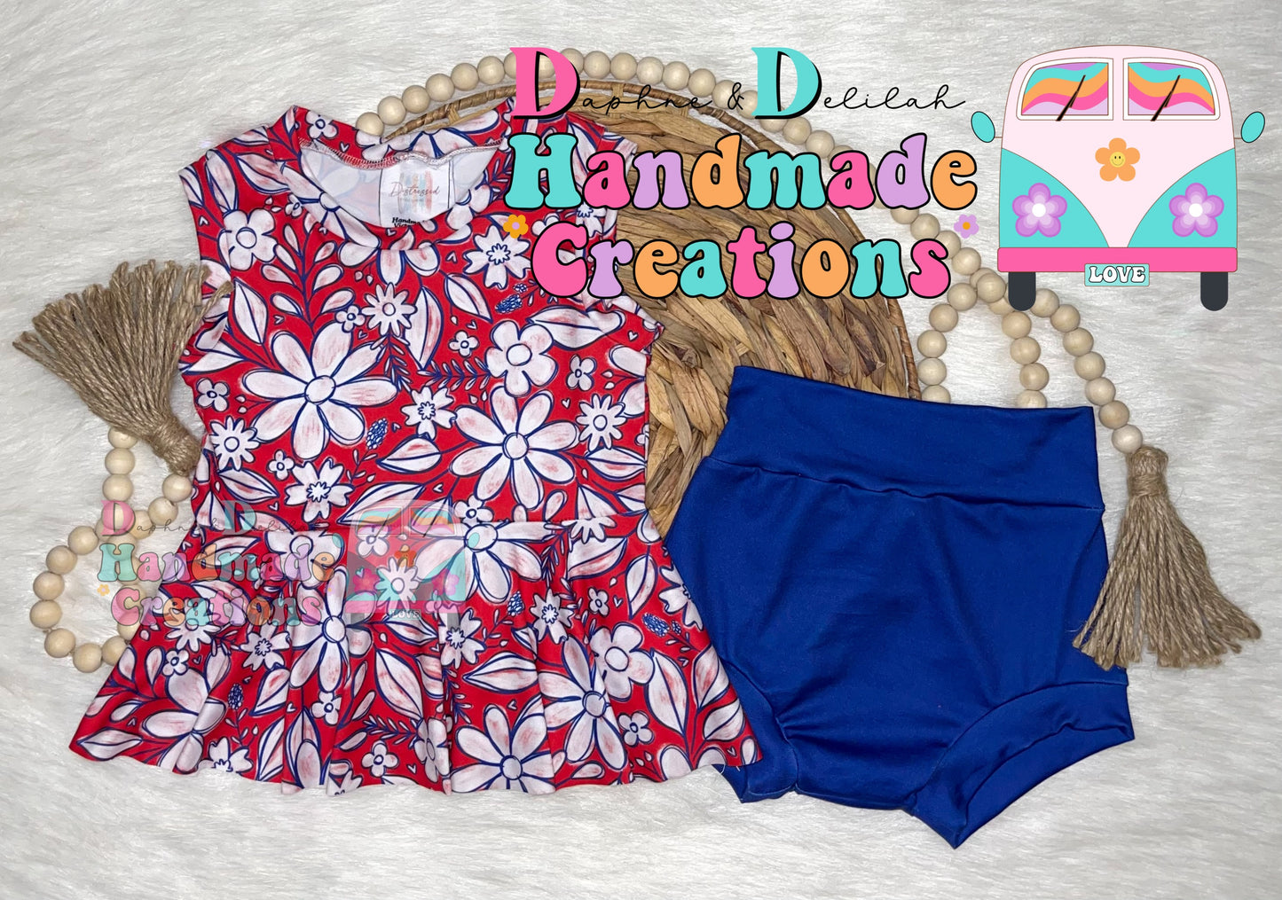 RWB Floral Set (Or Individual)