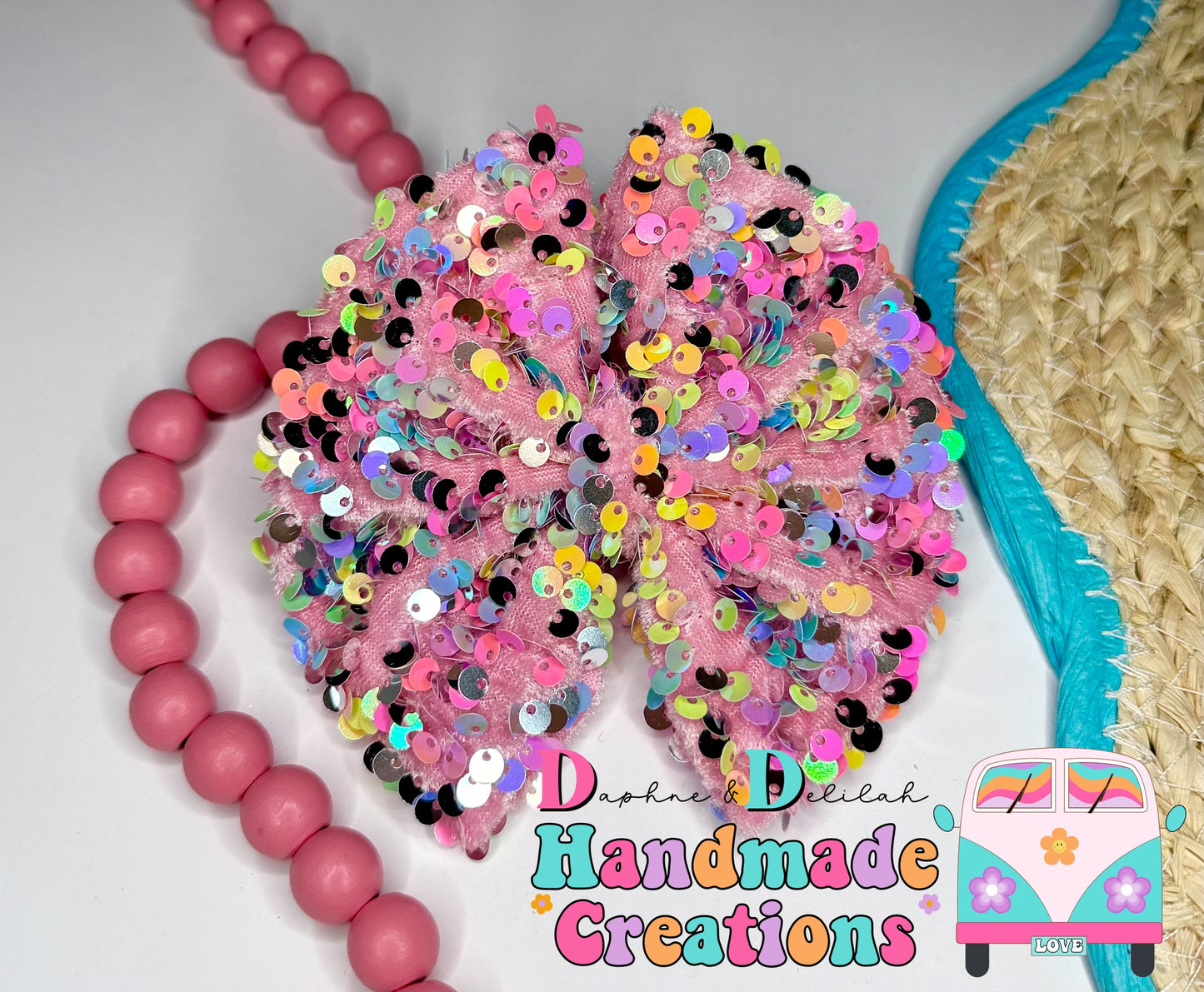 Confetti Rainbow Pink Sequins 💖