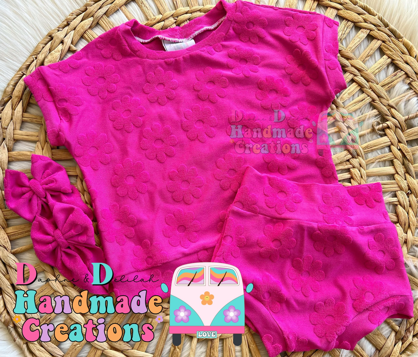 Fuchsia Flower Lounge Set