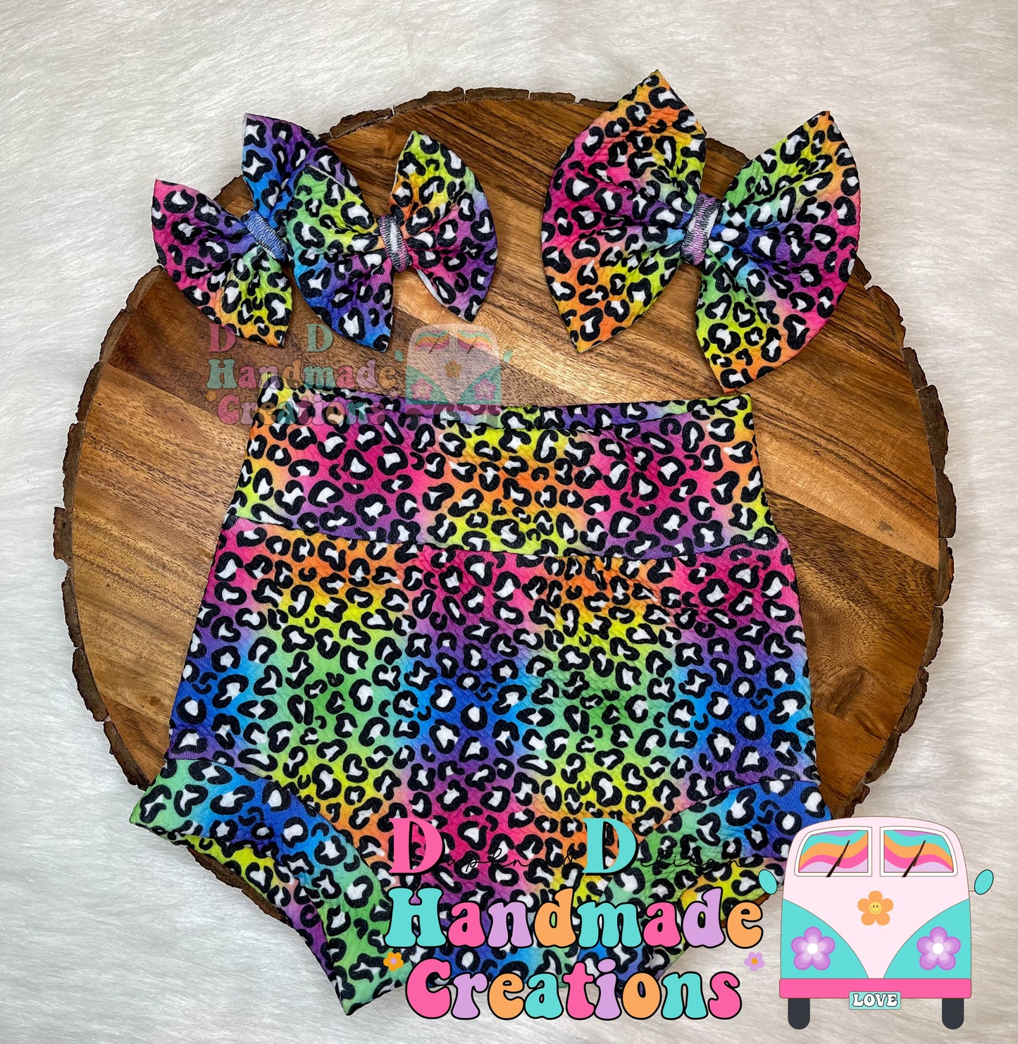 Rainbow Cheetah Bummies