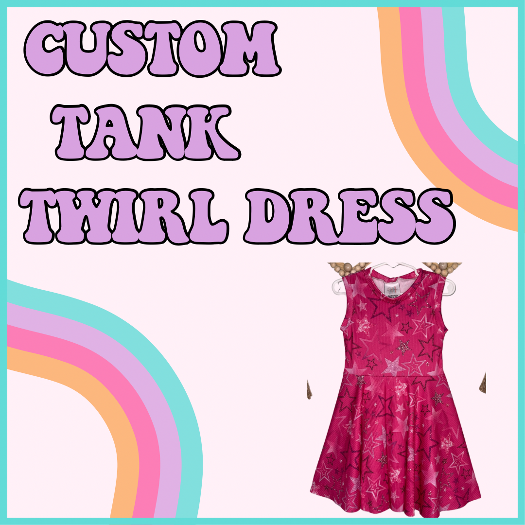 CUSTOM TANK TWIRL DRESS