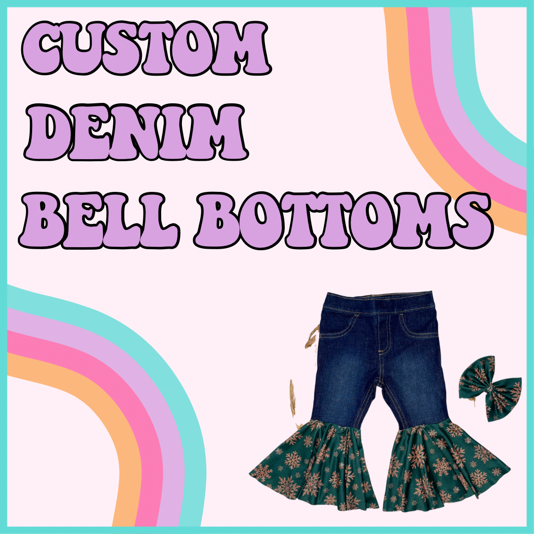CUSTOM DENIM BELL BOTTOMS