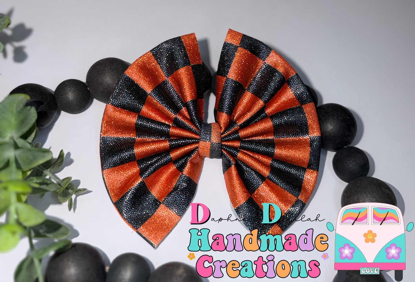 Orange/Black Halloween Checkered