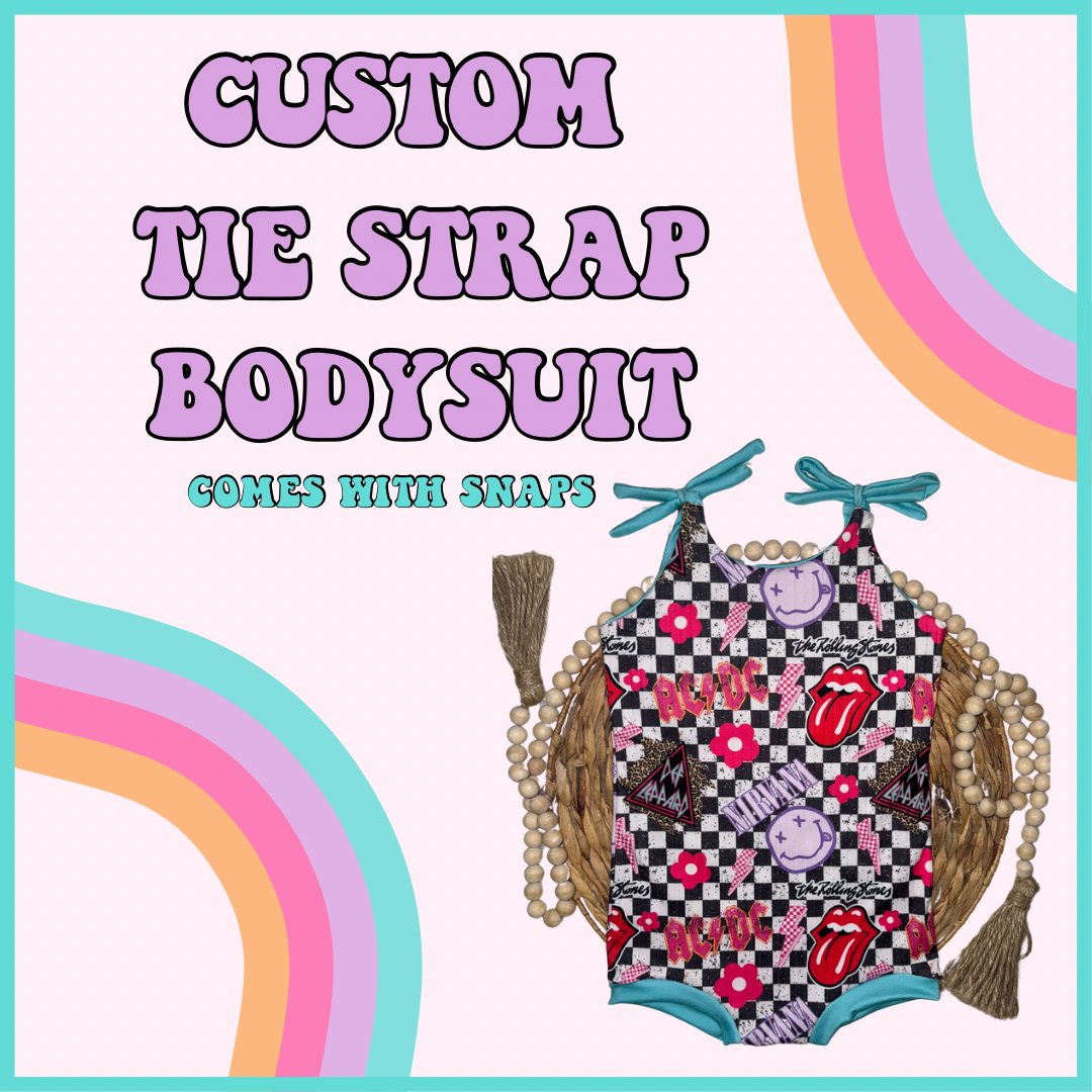 CUSTOM TIE STRAP BODYSUIT