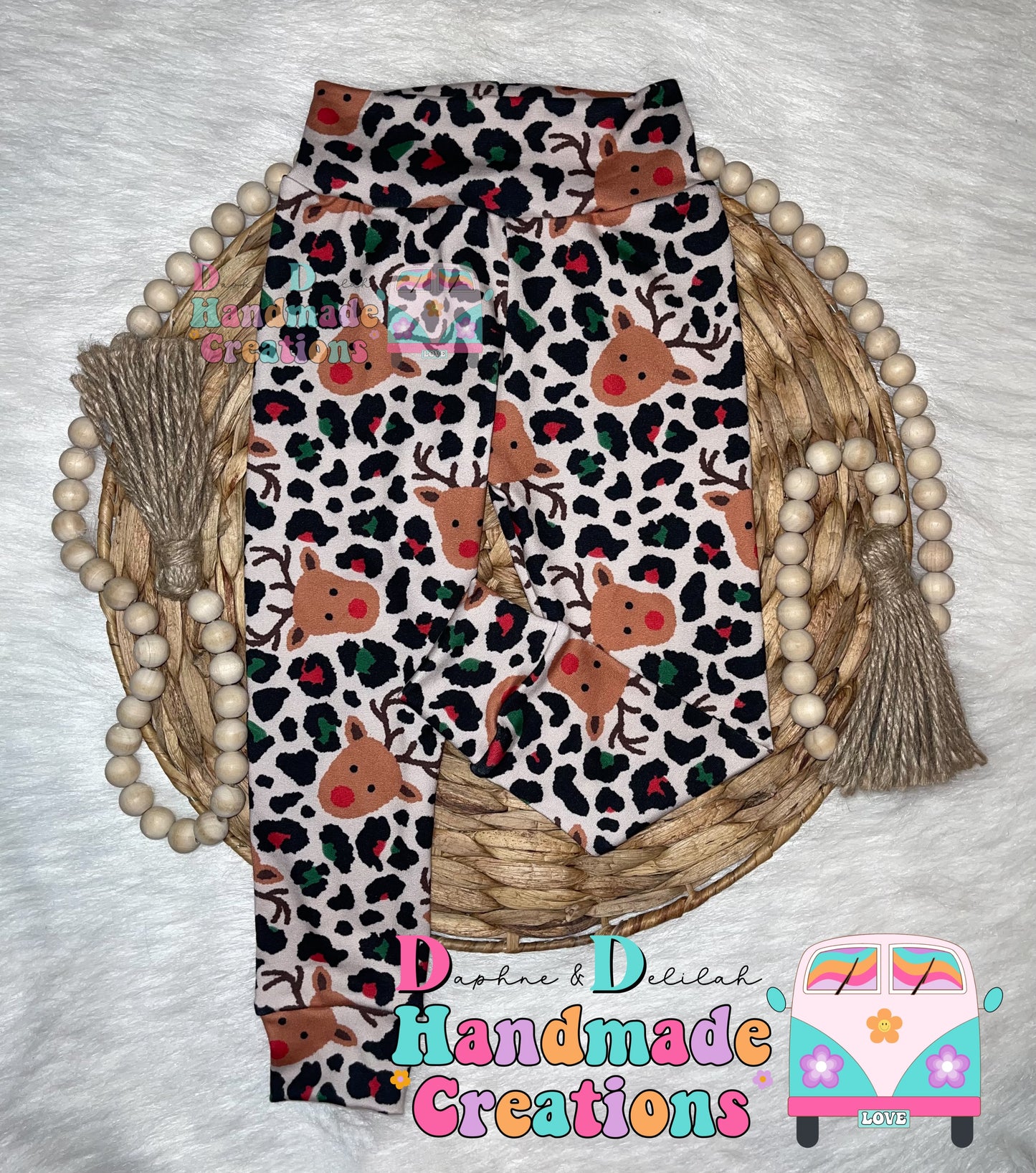 Cheetah Reindeer Leggings