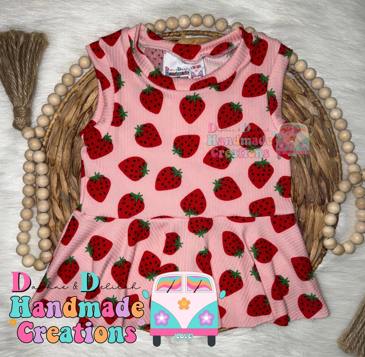 Strawberry Peplums