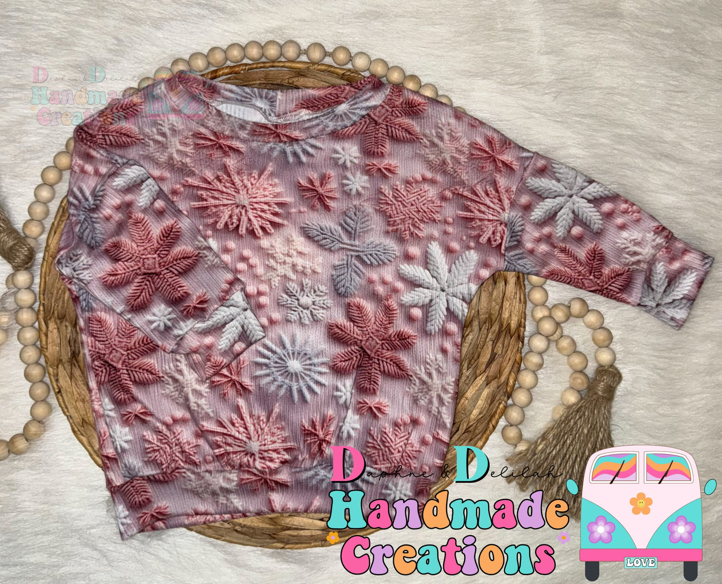 Embroidered Snowflakes Dolmans