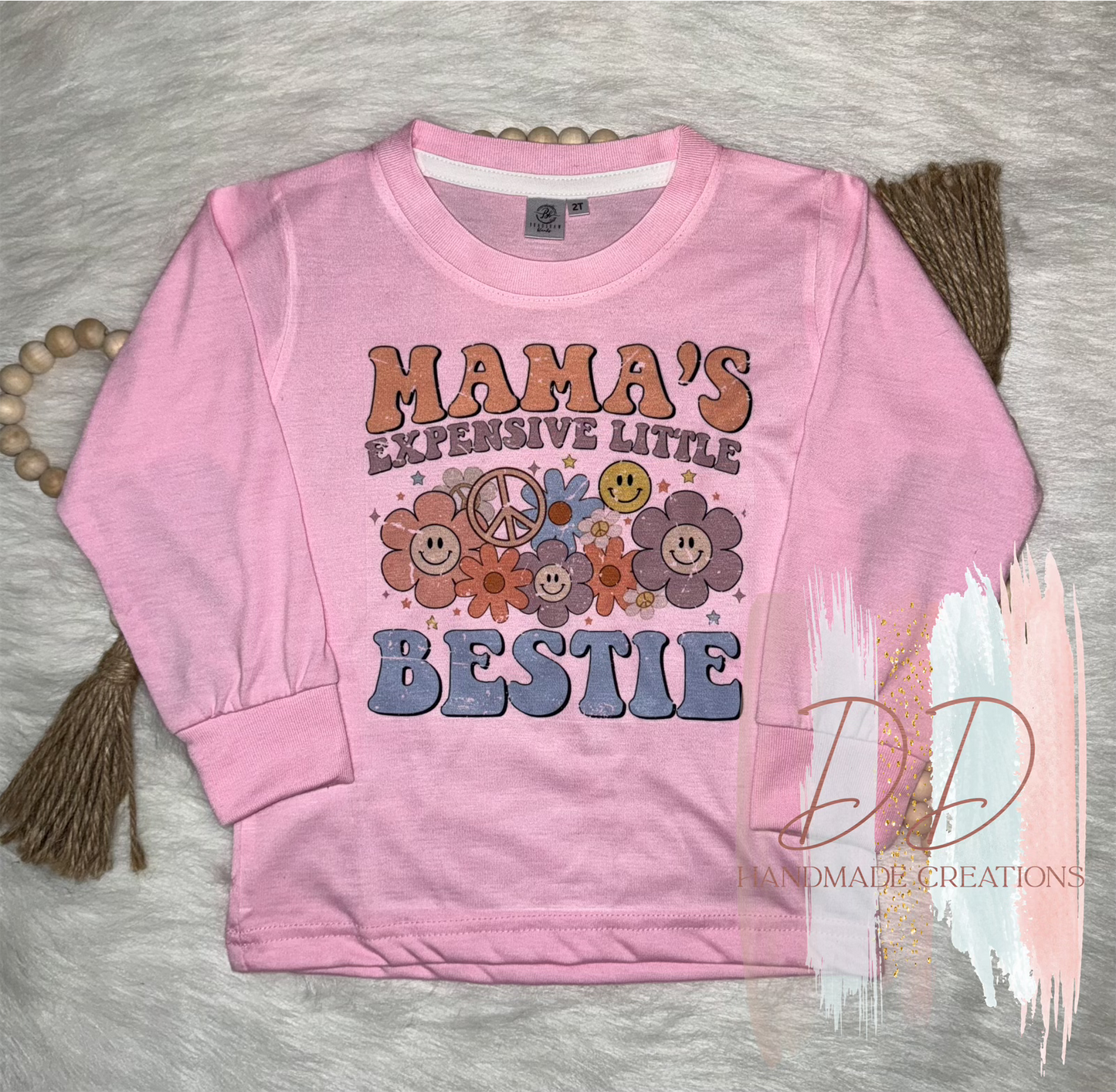 Flower Mama’s Expensive Little Bestie (Short & Long Sleeve Tshirts)