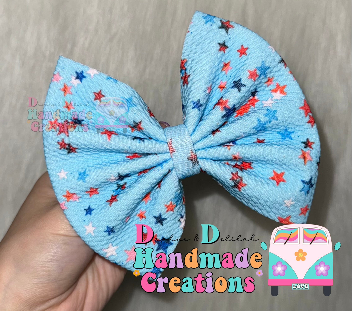 RWB Star (5in Bow)