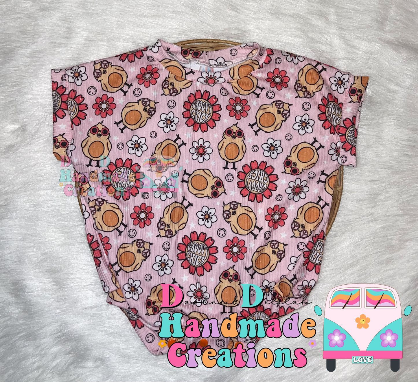 Groovy Chick Oversized Rompers