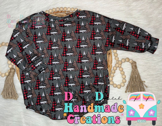 Christmas Trees Oversized Rompers