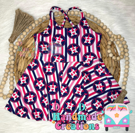 Pink Line Stros Brielle Crossback Skirted Bodysuit (EXCLUSIVE)