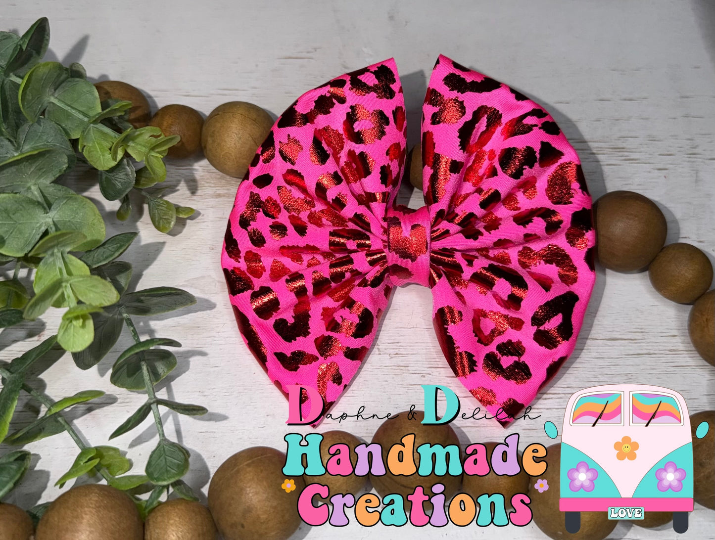 Hot Pink Metallic Leopard
