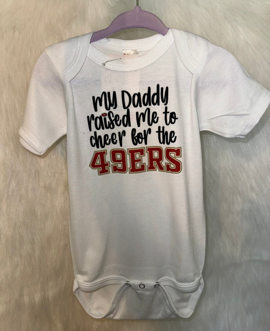 49ers onesie (12-18)