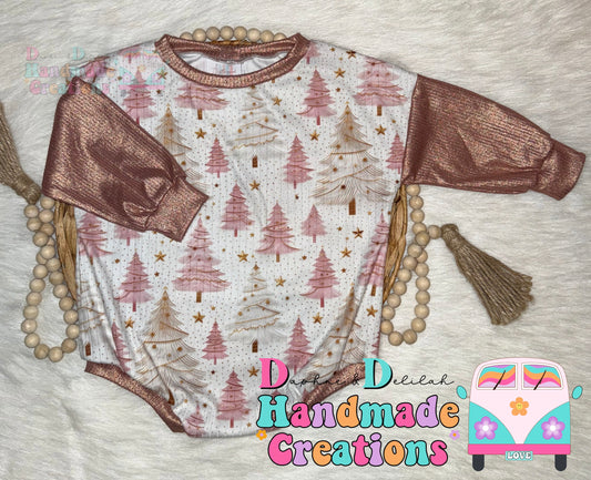 Pink & Gold Oversized Rompers