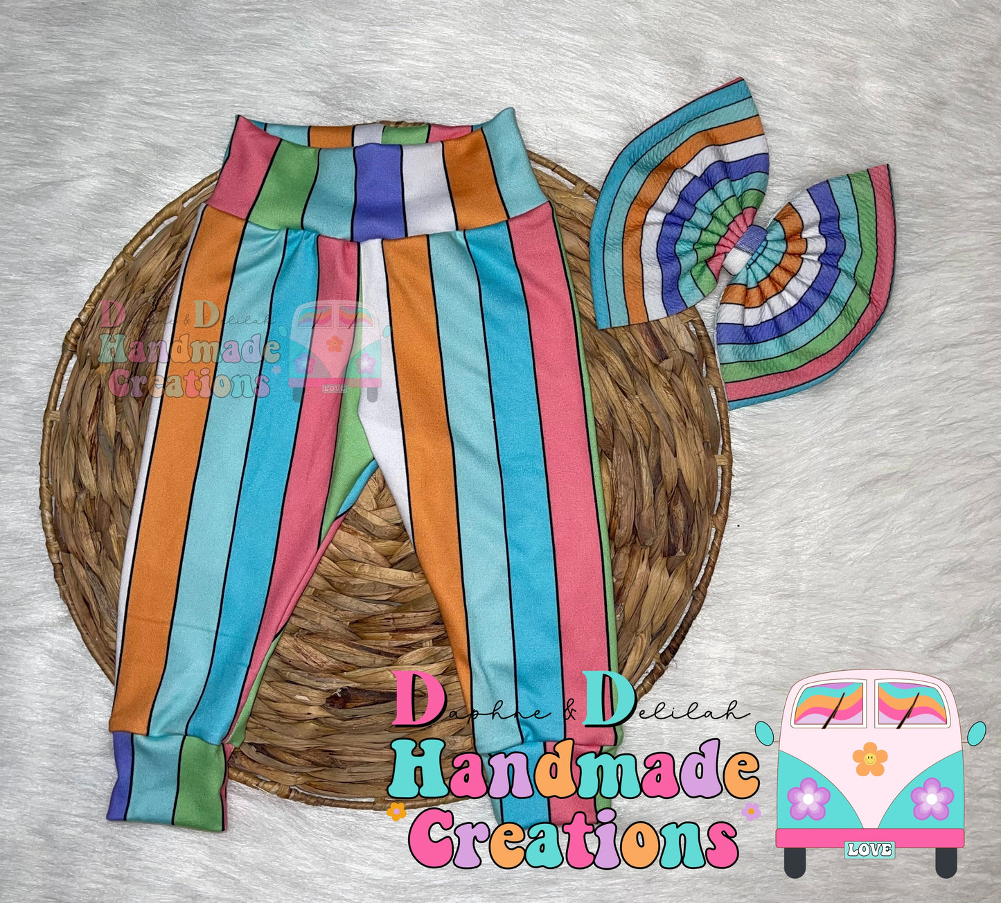 Easter Stripes Leggings