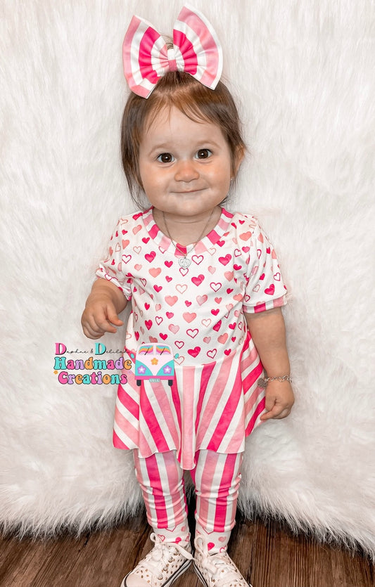 Heart Mixed With Stripe Set (Or Individual)