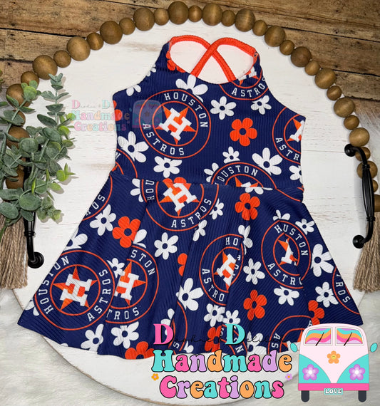 Floral Stros Crossback Brielle Peplum