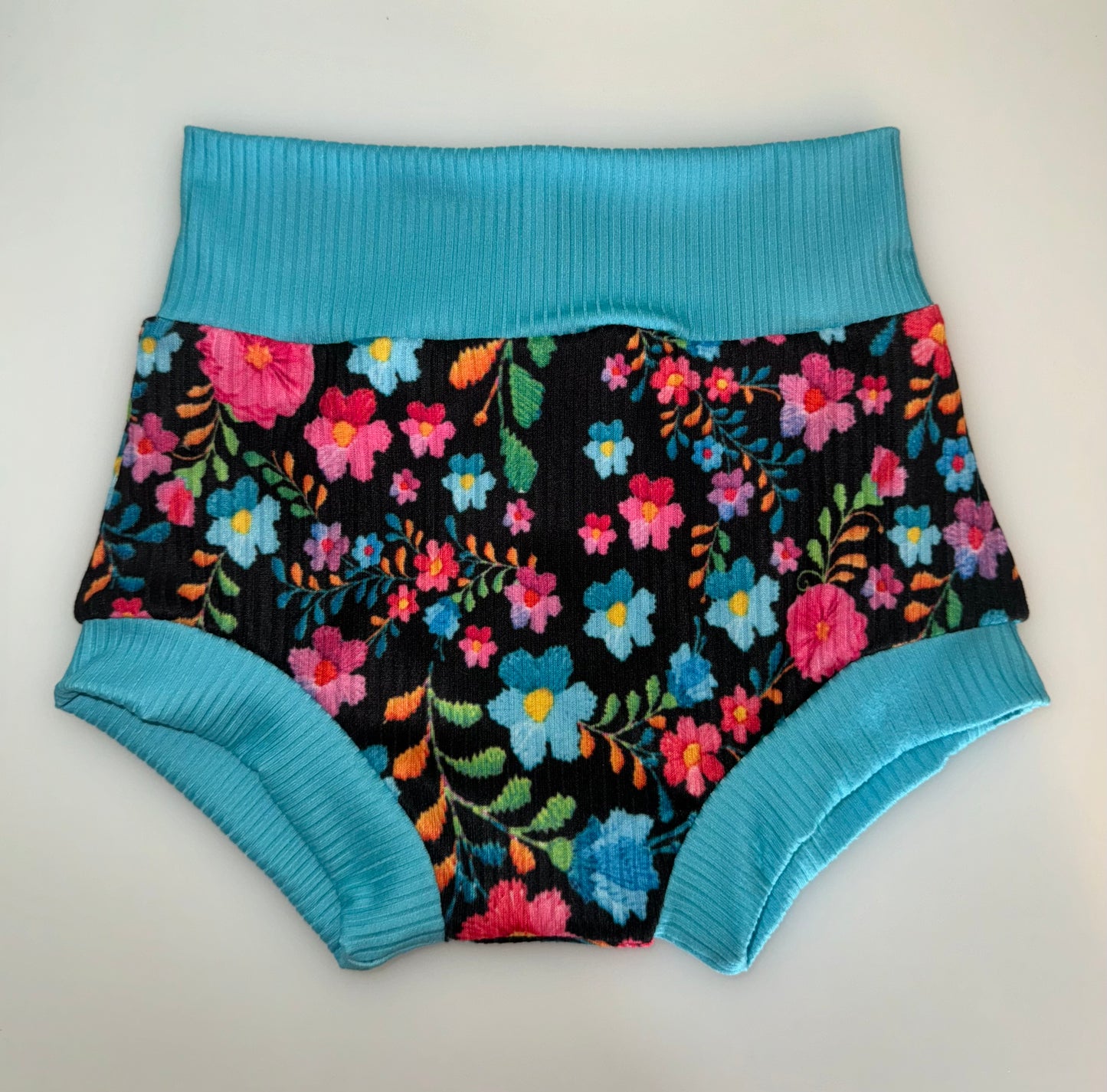 12-18 Blue Mexian Floral Bummies