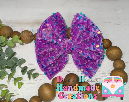 Neon Purple Sequins