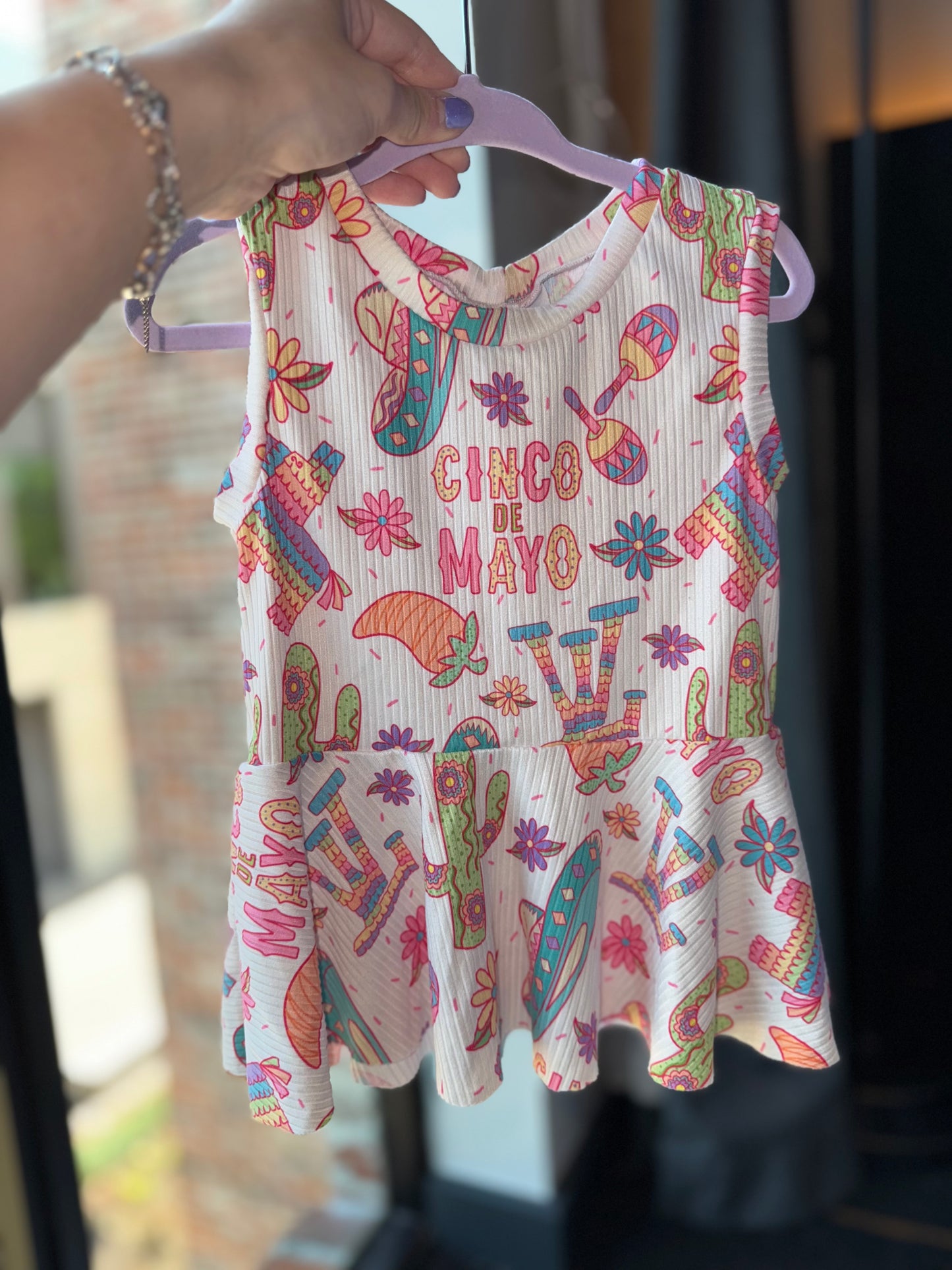 3T Cinco De Mayo Tank Peplum