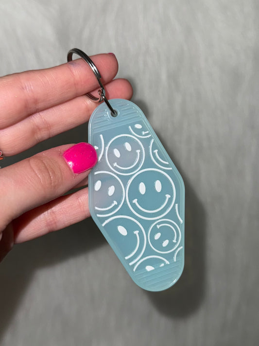 Smiley Faces Keychain