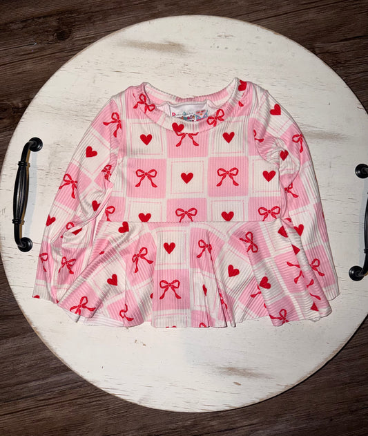 6-9 Long Sleeve Peplum
