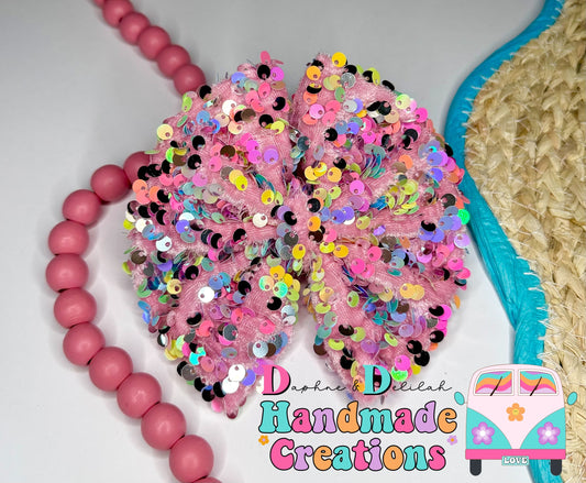 Confetti Rainbow Pink Sequins 💖