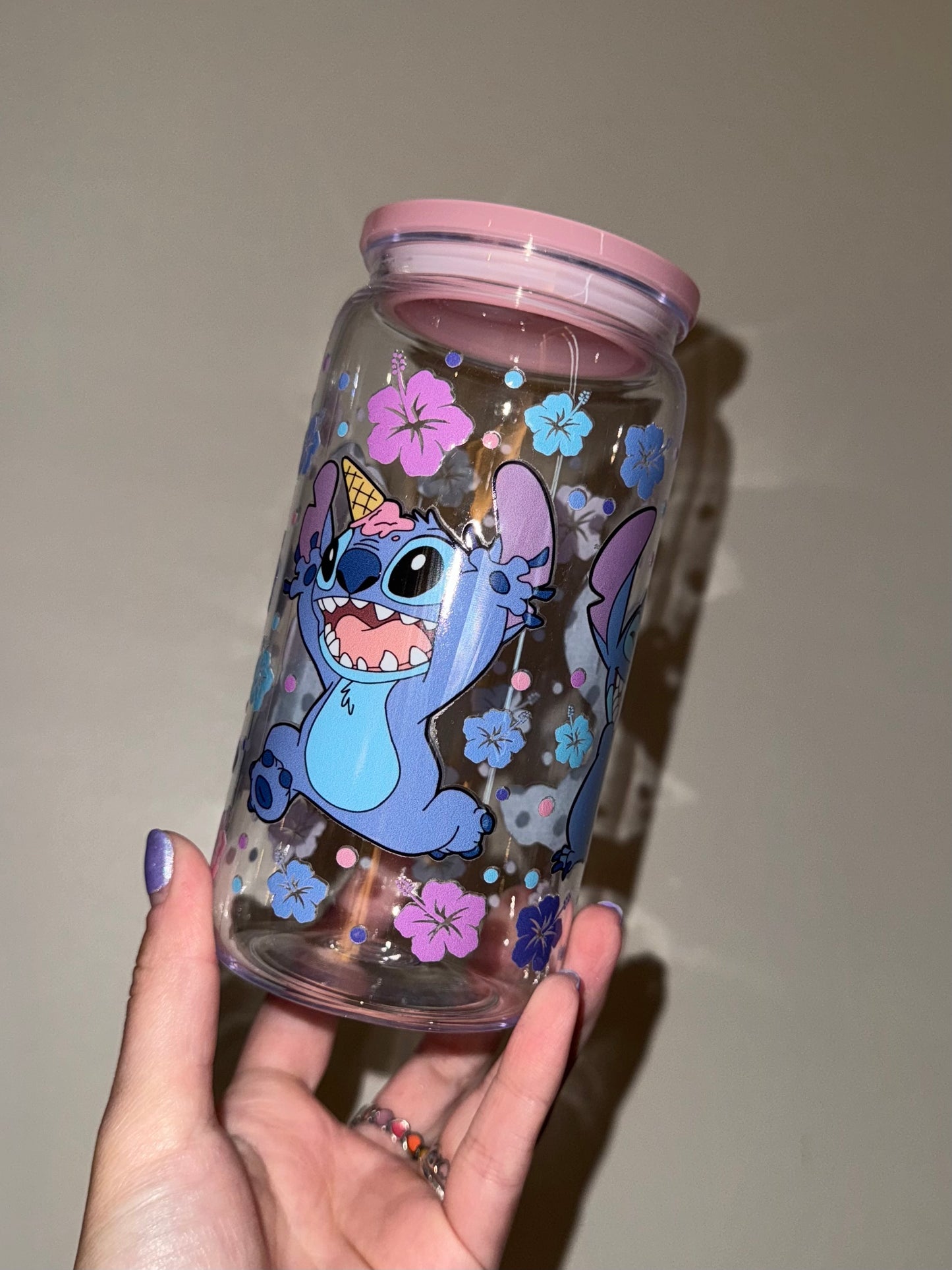 Stitch & Angel Plastic Libby Cup