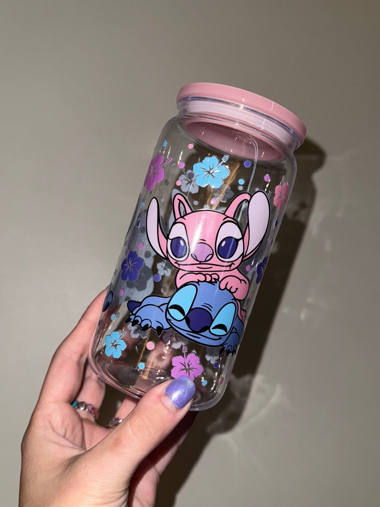 Stitch & Angel Plastic Libby Cup