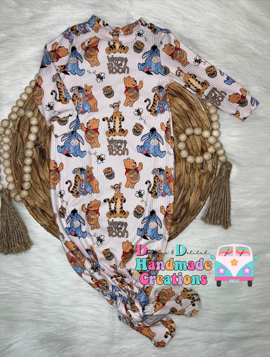 Winnie The Pooh Baby Gown (EXCLUSIVE Print)