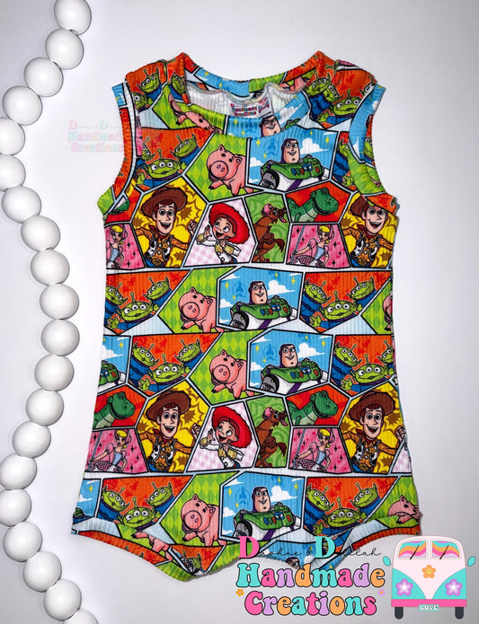 TS Collage Tank Romper