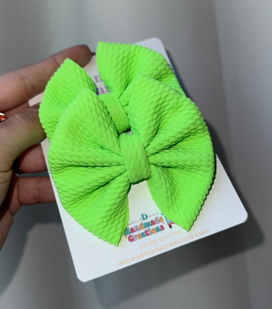 3in Neon Green Clip Piggies