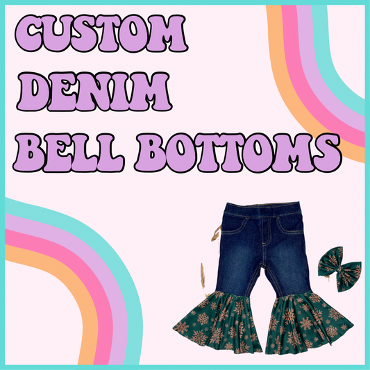 CUSTOM DENIM BELL BOTTOMS