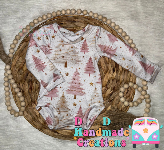 Pink & Gold Christmas Tree Leos