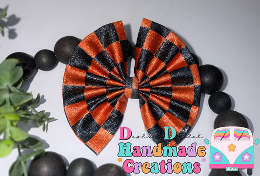 Orange/Black Halloween Checkered