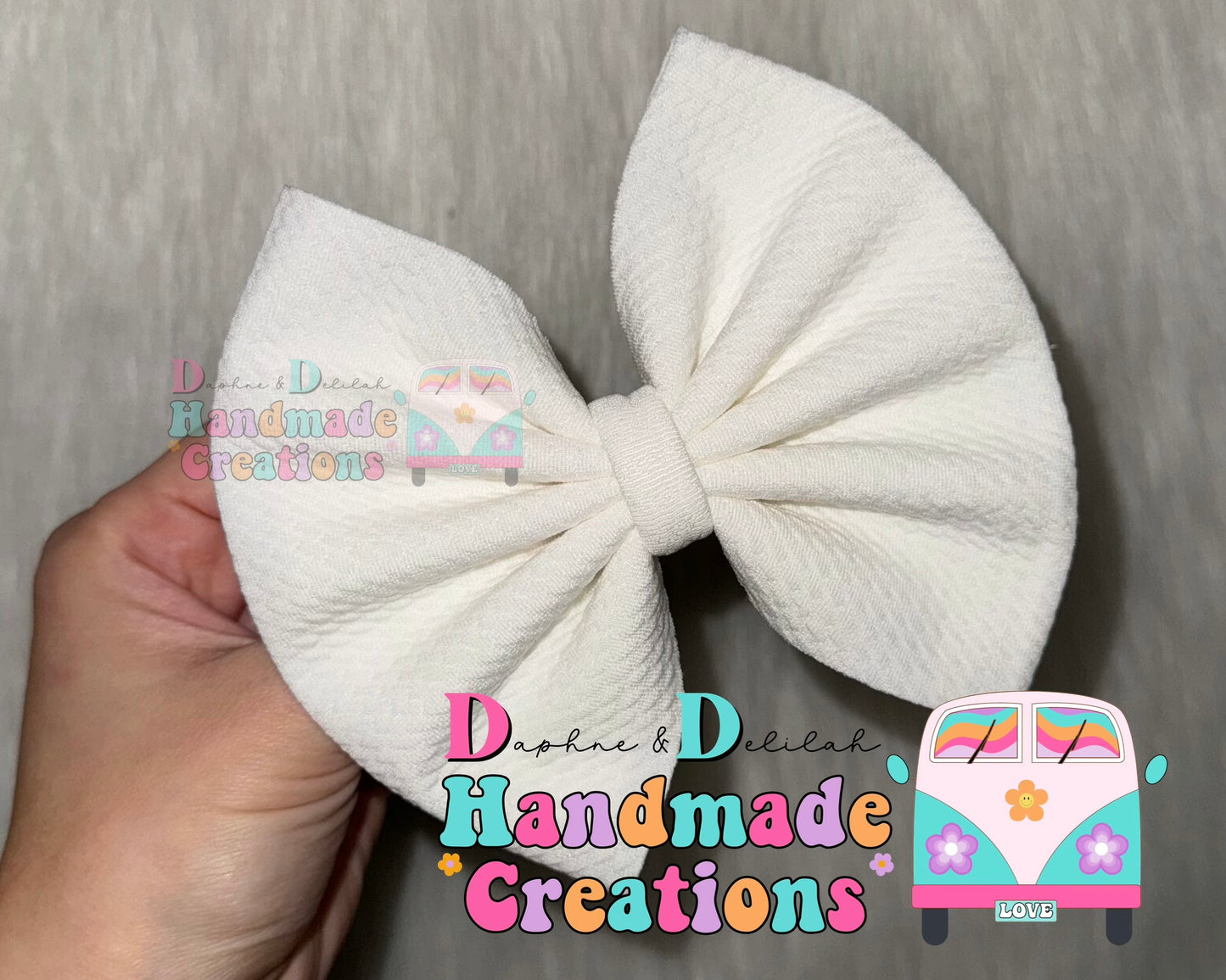 White (5in Bow)