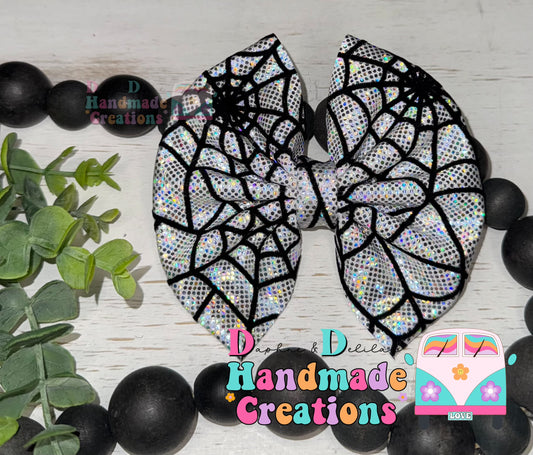 Silver Spider Web Holo