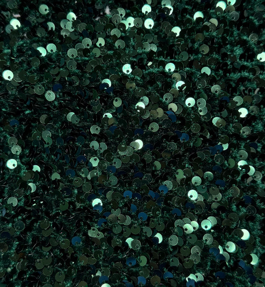 Hunter Green Sequins