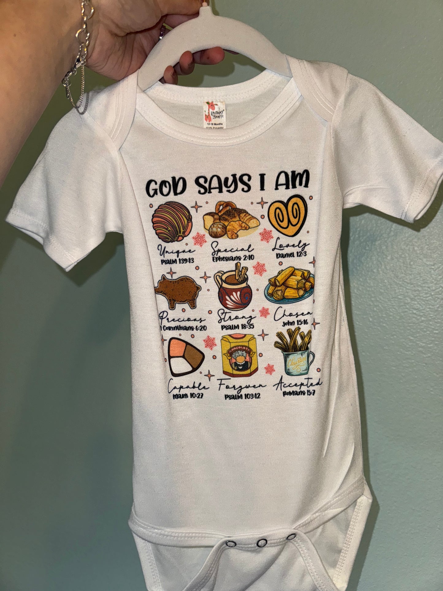 God Says I Am Onesie (12-18 months )