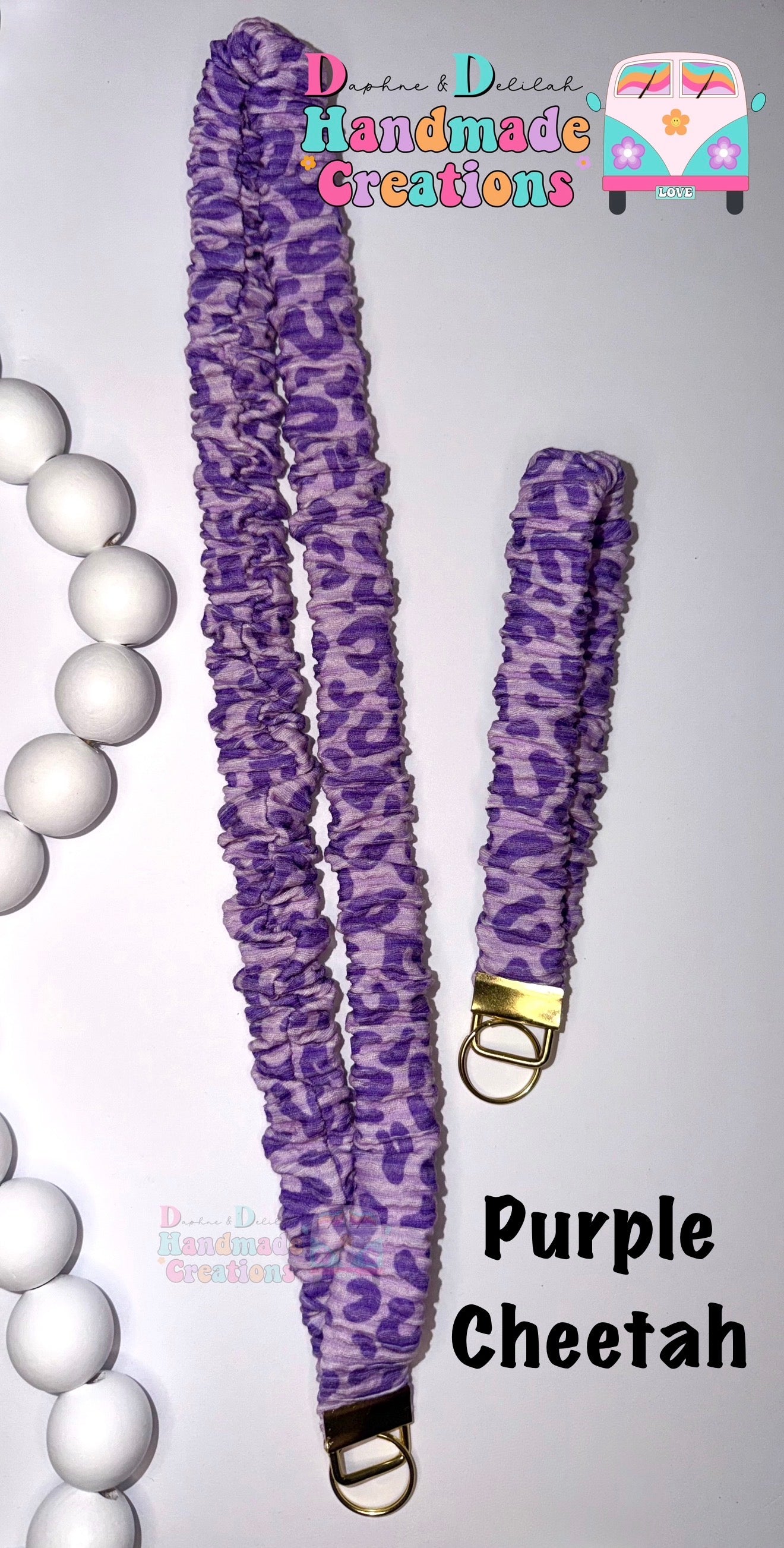 Scrunchie Lanyards & Keychain Wristlets (Many Colors)