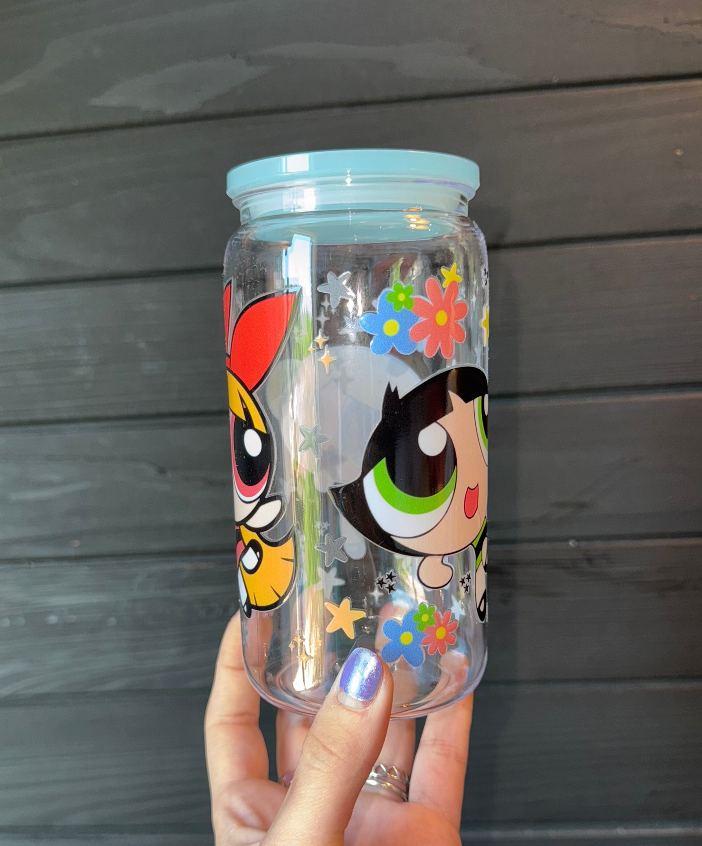 PPG Baby Blue Top Plastic Libby Cup