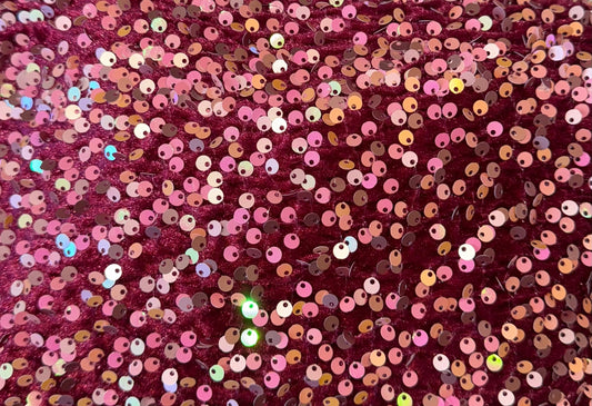 Iridescent Pink/Wine Sequin 🦋