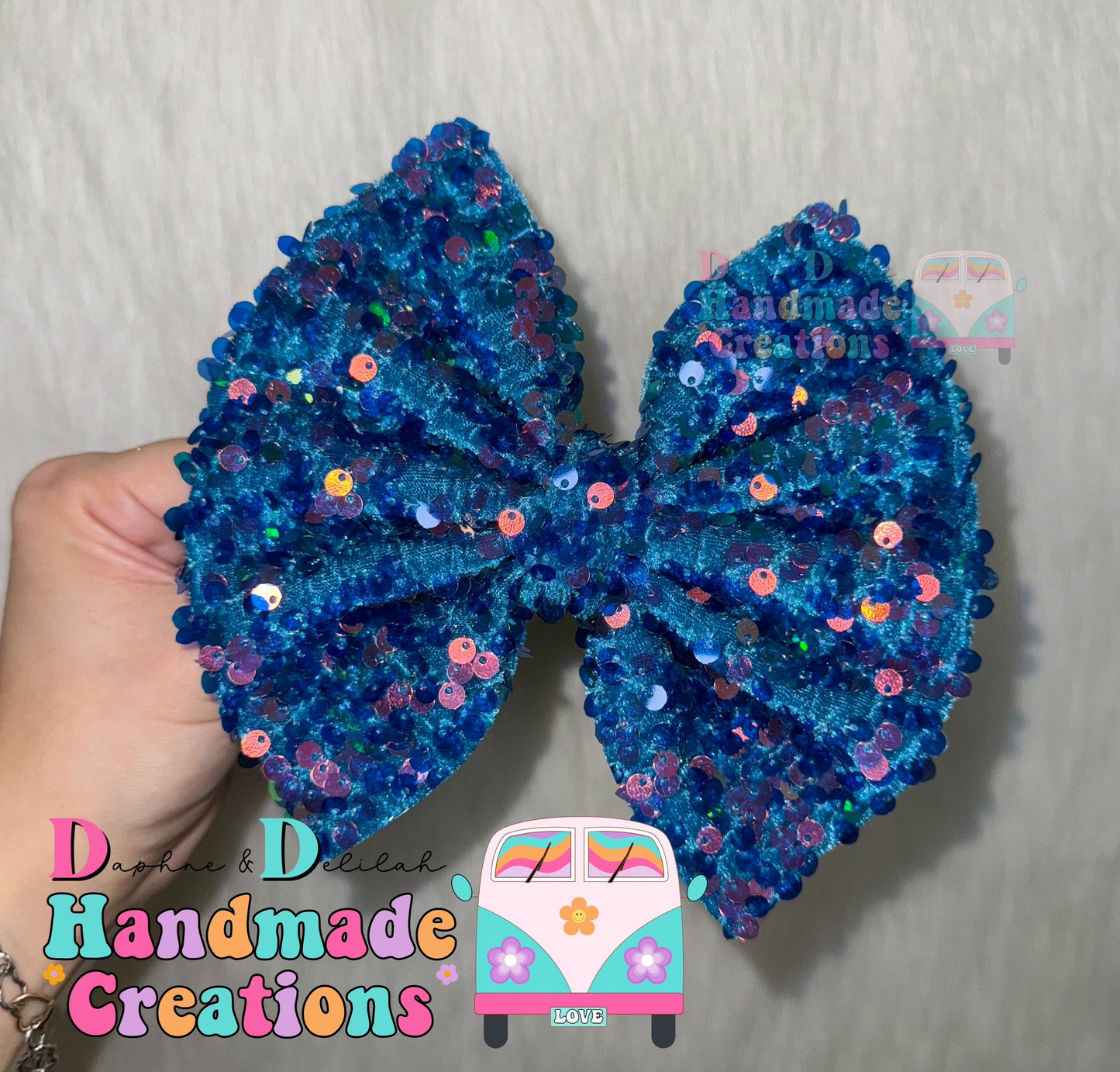 Blue Teal Sequin 🦋
